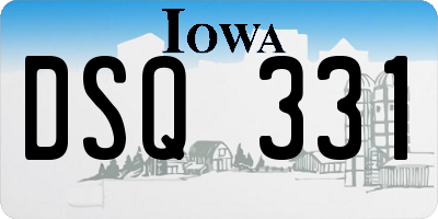 IA license plate DSQ331
