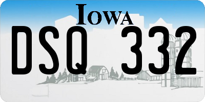 IA license plate DSQ332