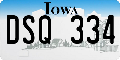IA license plate DSQ334