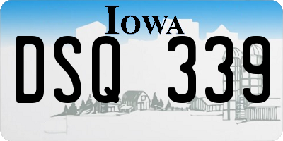 IA license plate DSQ339