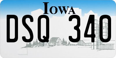 IA license plate DSQ340