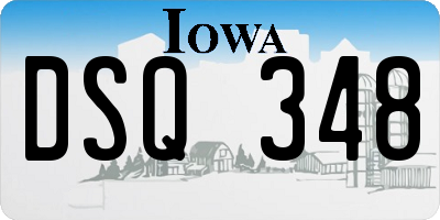 IA license plate DSQ348