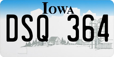 IA license plate DSQ364