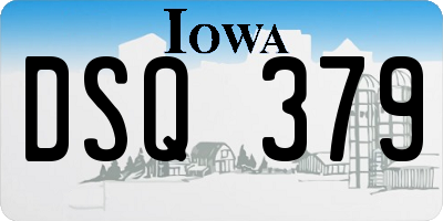 IA license plate DSQ379