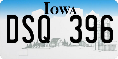 IA license plate DSQ396