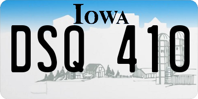 IA license plate DSQ410