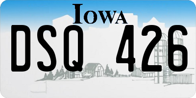 IA license plate DSQ426
