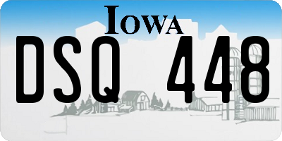 IA license plate DSQ448