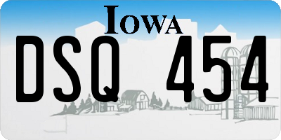 IA license plate DSQ454