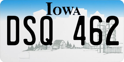 IA license plate DSQ462