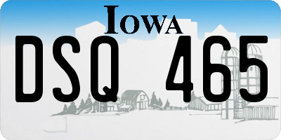 IA license plate DSQ465