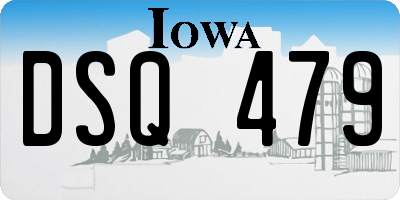 IA license plate DSQ479
