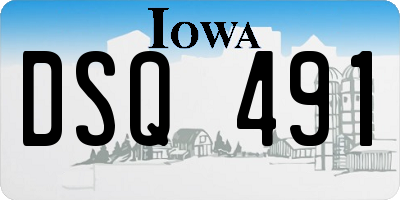IA license plate DSQ491