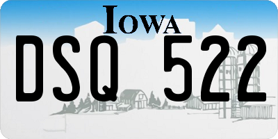 IA license plate DSQ522