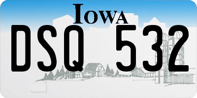 IA license plate DSQ532