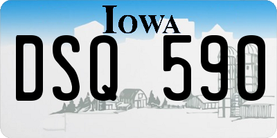 IA license plate DSQ590