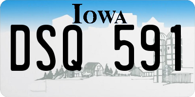 IA license plate DSQ591