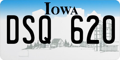 IA license plate DSQ620