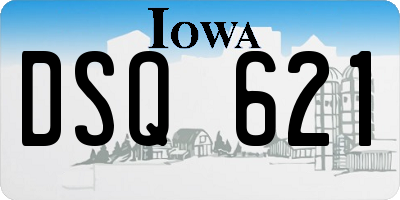 IA license plate DSQ621