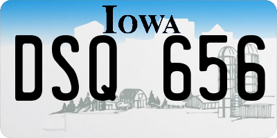 IA license plate DSQ656