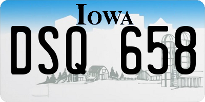 IA license plate DSQ658