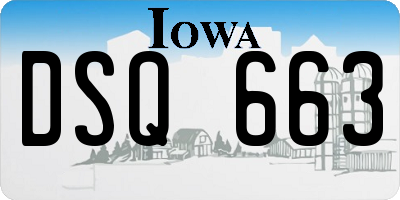 IA license plate DSQ663