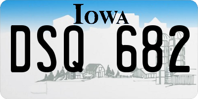 IA license plate DSQ682