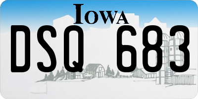 IA license plate DSQ683