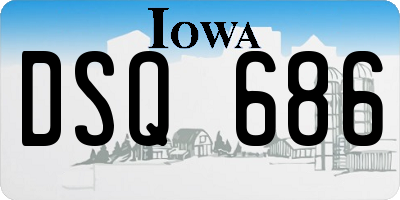 IA license plate DSQ686