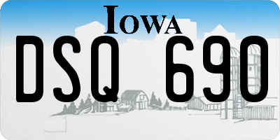IA license plate DSQ690