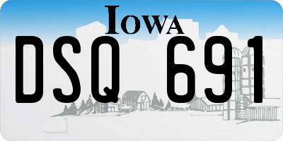IA license plate DSQ691