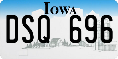 IA license plate DSQ696