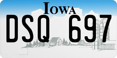 IA license plate DSQ697