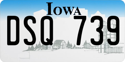 IA license plate DSQ739