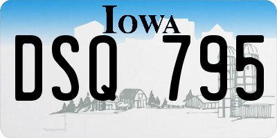 IA license plate DSQ795