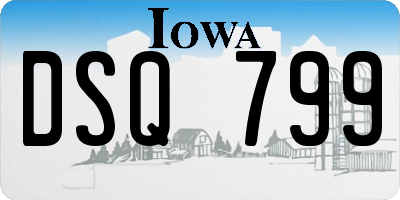 IA license plate DSQ799