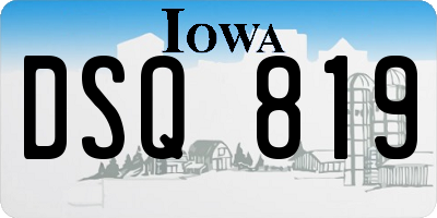 IA license plate DSQ819