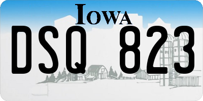 IA license plate DSQ823