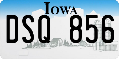 IA license plate DSQ856
