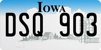 IA license plate DSQ903