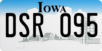 IA license plate DSR095
