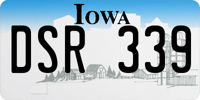 IA license plate DSR339