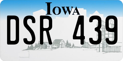 IA license plate DSR439
