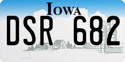 IA license plate DSR682