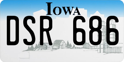 IA license plate DSR686