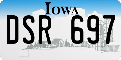 IA license plate DSR697