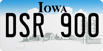 IA license plate DSR900