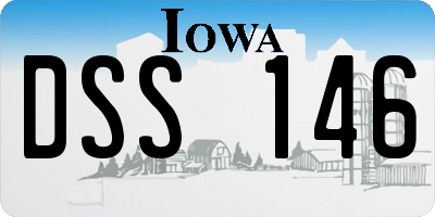 IA license plate DSS146