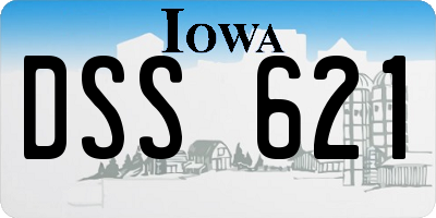 IA license plate DSS621