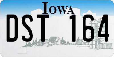 IA license plate DST164